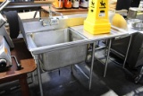 54IN. STAINLESS STEEL 1-COMPARTMENT SINK