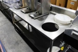 6FT STAINLESS STEEL WORKTOP TABLE