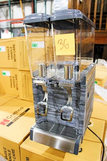 NEW CRATHCO CS-2E/1D-16 2-HEAD REFRIGERATED BEVERAGE MACHINE