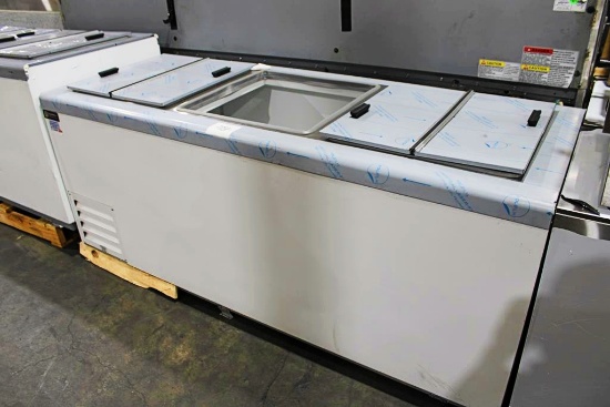 NEW SCRATCH & DENT EXCELLENCE HFF-12-HC SELF CONTAINED 81IN. ICE CREAM DIPPING CABINET 2022 - MISSIN