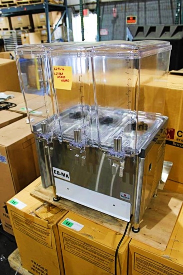 NEW CRATHCO CS-3L-16 3-HEAD REFRIGERATED BEVERAGE MACHINE