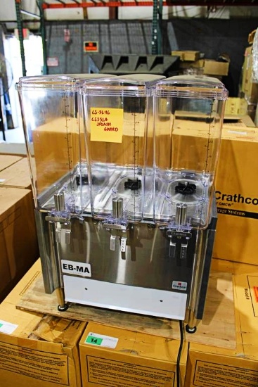 NEW CRATHCO CS-3L-16 3-HEAD REFRIGERATED BEVERAGE MACHINE