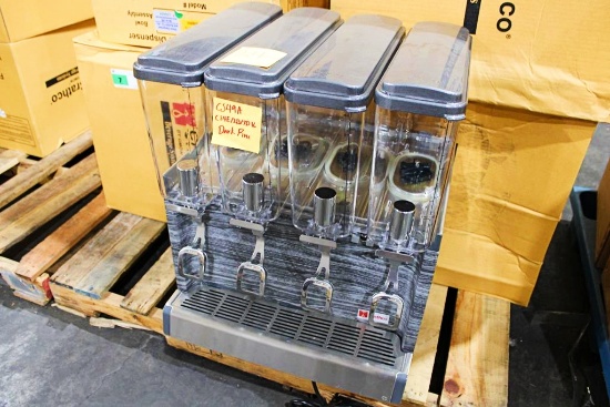 NEW CRATHCO CS4E/2D/3D16 4-HEAD REFRIGERATED BEVERAGE MACHINE