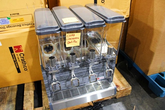 NEW CRATHCO CS4E/2D/3D16 4-HEAD REFRIGERATED BEVERAGE MACHINE