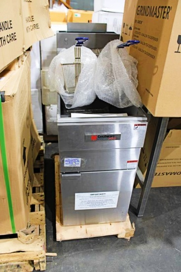 NEW CECILWARE PRO FMS403NAT 40LB NATURAL GAS DEEP FRYER