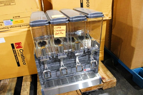 NEW CRATHCO CS4E/2D/3D16 4-HEAD REFRIGERATED BEVERAGE MACHINE