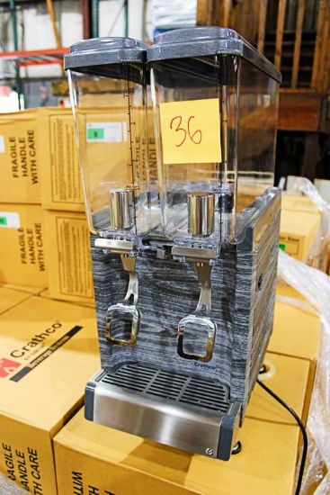 NEW CRATHCO CS-2E/1D-16 2-HEAD REFRIGERATED BEVERAGE MACHINE