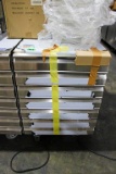 NEW PREPRITE PAD7 23IN. STAINLESS STEEL 7-DRAWER AMBIENT CABINET ON CASTERS