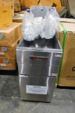 NEW CECILWARE PRO FMS504NAT 50LB NATURAL GAS DEEP FRYER