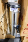 NEW GRINDMASTER STAINLESS STEEL 3-GALLON TEA DISPENSER