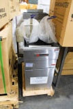 NEW CECILWARE PRO FMS403NAT 40LB NATURAL GAS DEEP FRYER