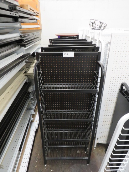 24-Inch Black Merchandisers 8in Deep