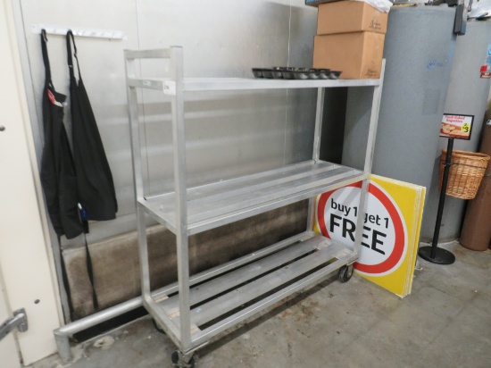 20x60 3-Deck Aluminum Cooler Cart