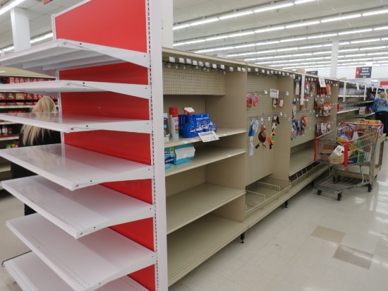 Madix Gondola Shelving 72in Tall 20/22 - 72ft W/4ft End Caps - Sold By The Foot