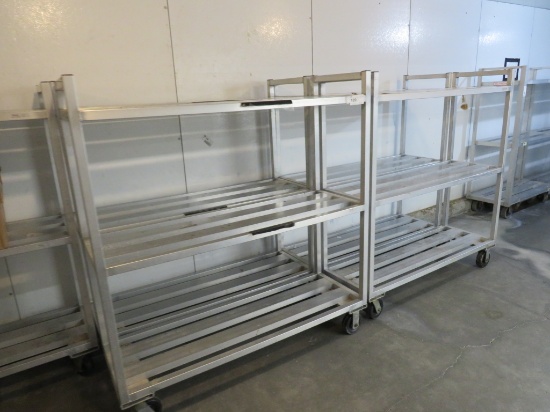 20x60 3-Deck Aluminum Cooler Carts