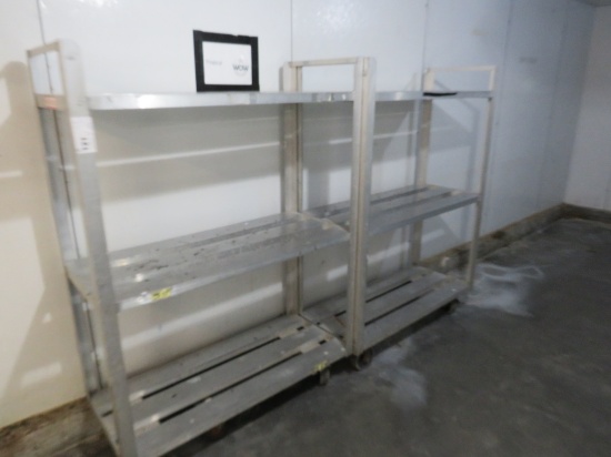 20x48 3-Deck Aluminum Cooler Carts