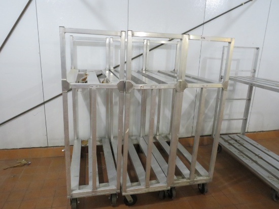 20x48 3-Deck Aluminum Cooler Carts
