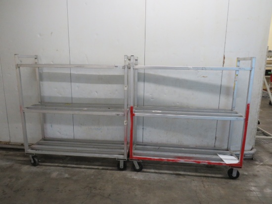 20x60 3-Deck Aluminum Cooler Carts