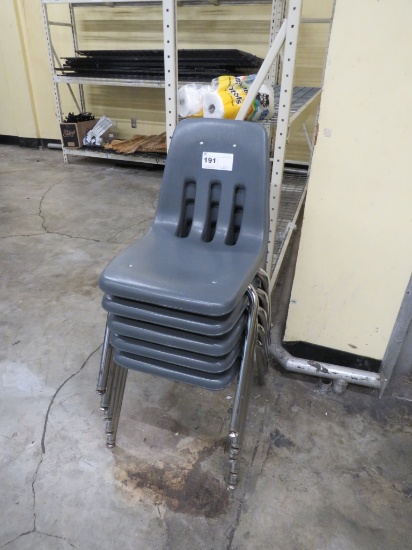 Gray Stacking Chairs