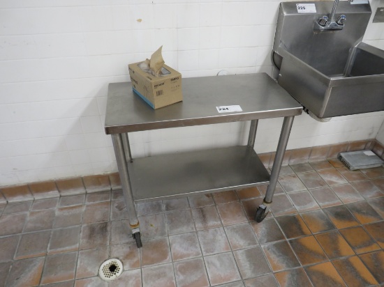 15x32 Stainless Steel Table