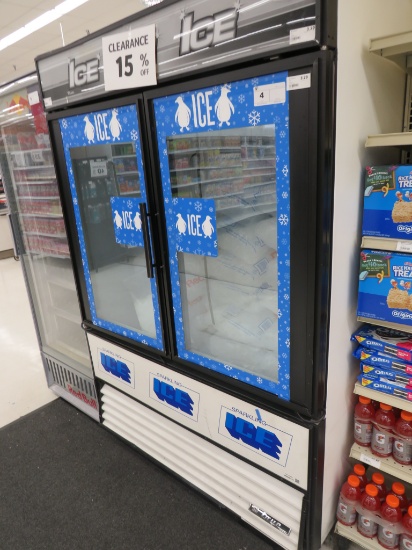 True Gdim-49 Self-Contained 2-Door Ice Merchandiser