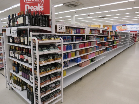 2022 Madix Gondola Shelving 72in Tall 20/22 - 68ft W/4ft End Caps - Sold By The Foot