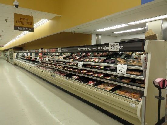Hussmann M3 4-Deck Meat Cases 2002 (1-8ft, 4-12ft) - Remote, No Compressor