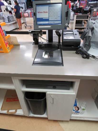 SET OF 2019 MAGELLAN 9806 SCANNER W/MONITORS, PRINTER, CASH DRAWER - NO HARD DRIVE