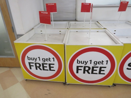 35X35 WHITE MOBILE BULK BIN TABLES