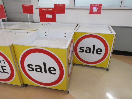 35X35 WHITE MOBILE BULK BIN TABLES