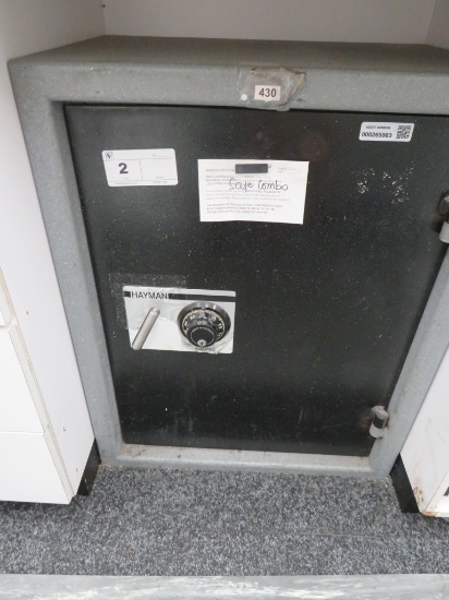 HAYMAN 1-DOOR SAFE WITH COMBINATION