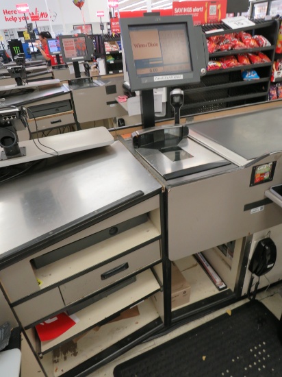 SET OF 2014 MAGELLAN 9806 SCANNER W/MONITORS, CASH DRAWER - NO HARD DRIVE, NO PRINTER