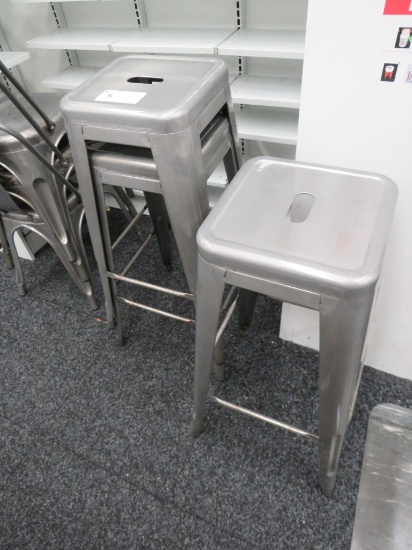 SILVER BAR STOOLS