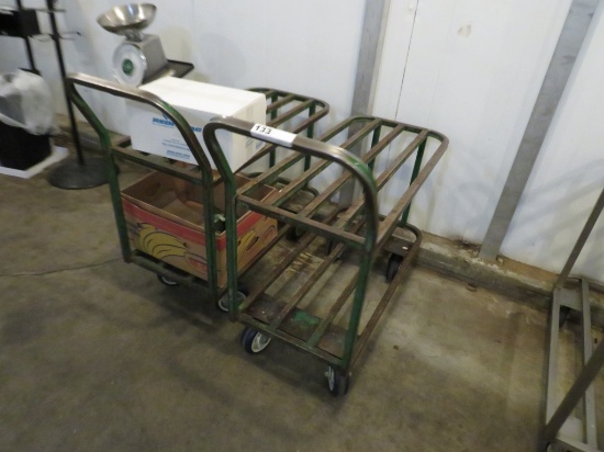 Green 2-Deck Stock Carts