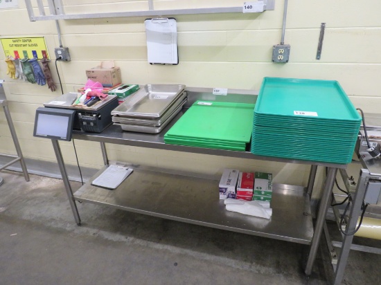6ft Stainless Steel Table - 24in Deep