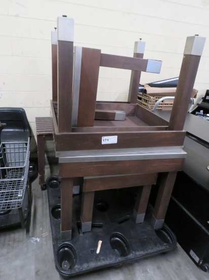 Nesting Bakery Display Tables 2-24x24, 2-36x36