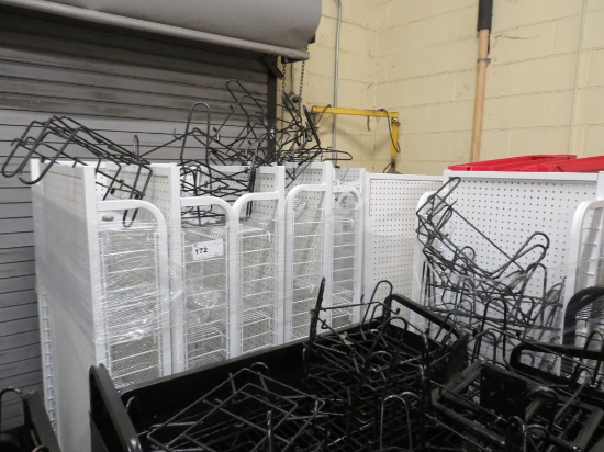 24-INCH WHITE MERCHANDISERS 8IN SHELVES