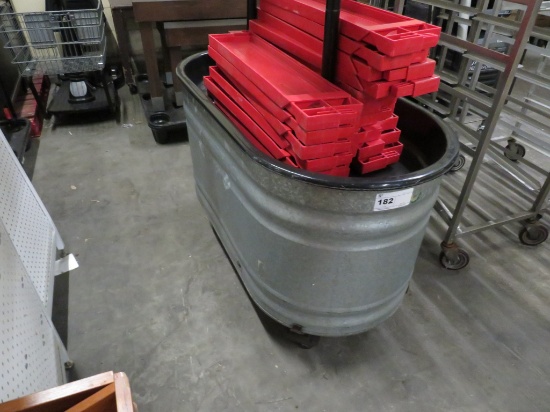 48-Inch Galvanized Ice-Down Display Tub