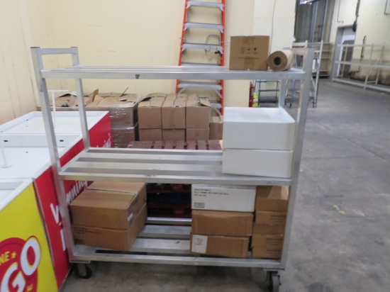 20x60 3-Deck Aluminum Cooler Cart