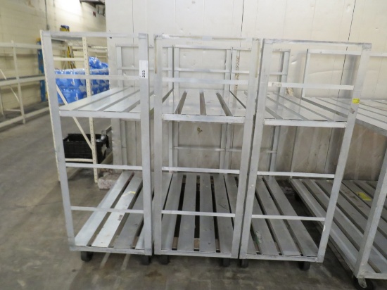 24x60 2-Deck Aluminum Cooler Carts