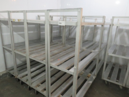 20x48 3-Deck Aluminum Cooler Carts