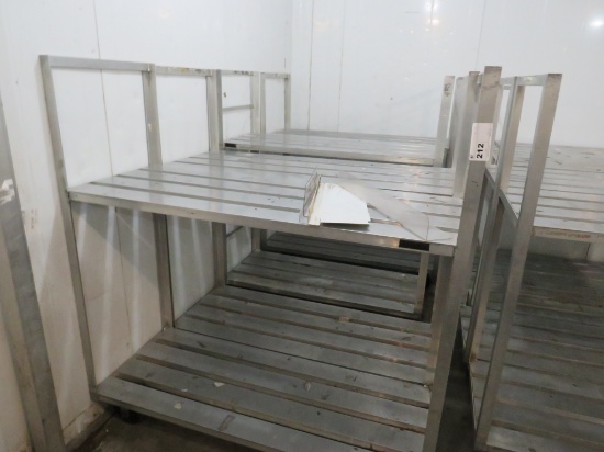 24x60 2-Deck Aluminum Cooler Carts