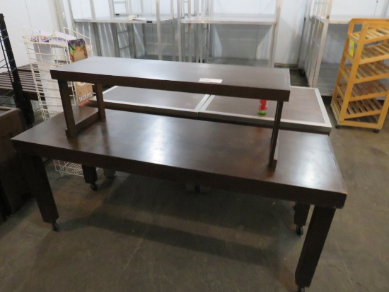 6ft X 24in 2-Tier Bakery Display Table