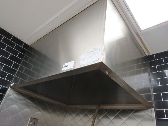 36x48 S/Steel Draft Hood - No Fans