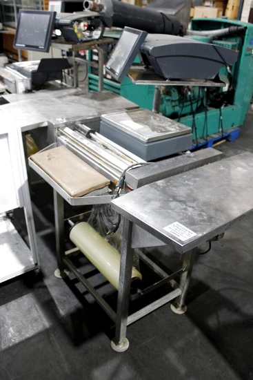 Hobart Hws-4 Hot Wrap Step-Saver W/ Bizerba Khii100 Printer & Typ18a Scale