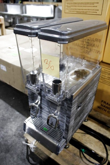 New Crathco Cs-2e/1d-16 2-Head Refrigerated Beverage Machine