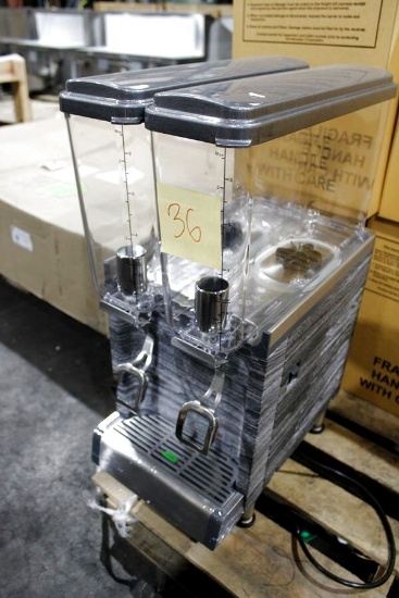 New Crathco Cs-2e/1d-16 2-Head Refrigerated Beverage Machine