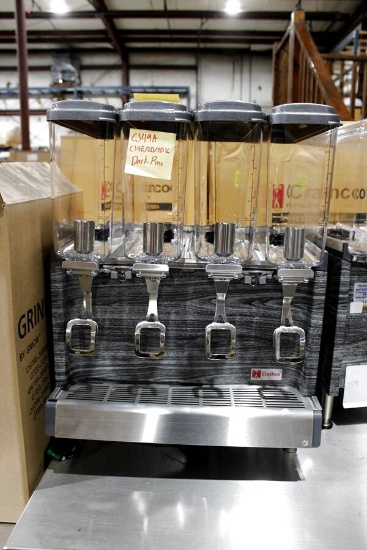 New Crathco Cs-4e/2d/3d-16 4-Head Refrigerated Beverage Machine