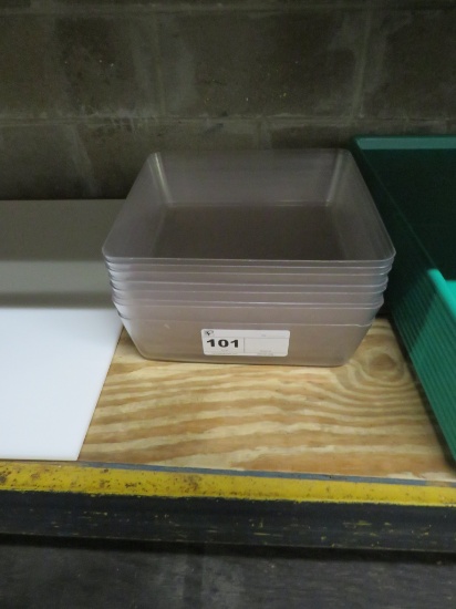 12x12 Clear Bins - One Lot