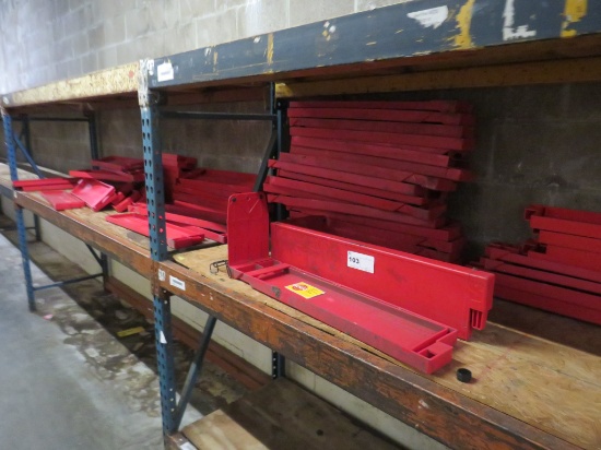 Plastic Red Pallet Guards - One Lot